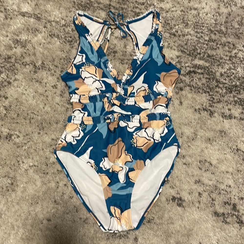 One Piece Floral Swimsuit